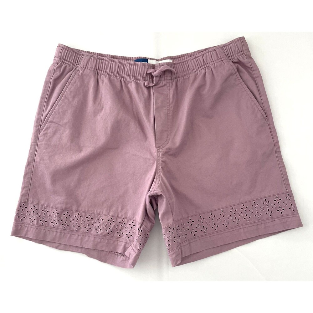 Old Navy Women's Drawstring Pull-On Eyelet Hem Shorts Pink Size L -mpv
